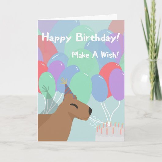 Carte Anniversaire de Capybara (Devant)