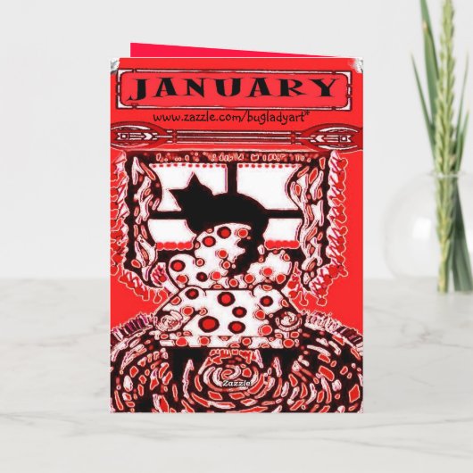 CARTE ANNIVERSAIRE DE CAT DE JANVIER (Dos)