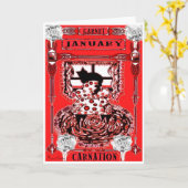 CARTE ANNIVERSAIRE DE CAT DE JANVIER (Fleur jaune)