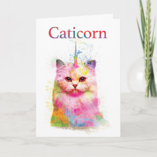 Carte Anniversaire de Caticorn