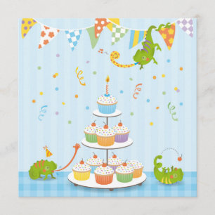 Carte Anniversaire de Chameleon