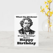 Carte Anniversaire de Charles Dickens (Fleur jaune)