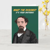 Carte Anniversaire de Charles Dickens (Fleur jaune)