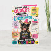 Carte Anniversaire de chat drôle (Devant)
