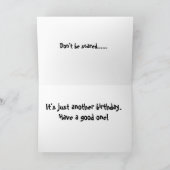 Carte Anniversaire de chat effrayant (Intérieur)