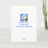 Carte Anniversaire de chèvre beau (Dos)