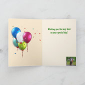 Carte Anniversaire de chèvre beau (Intérieur)