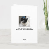 Carte Anniversaire de chiot de Havanese (Dos)