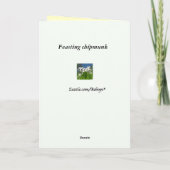 Carte Anniversaire de Chipmunk (Dos)