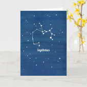 Carte Anniversaire de ciel nocturne de constellation de (Fleur jaune)