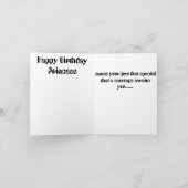 Carte Anniversaire de Cinderela (Intérieur)