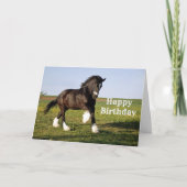 Carte Anniversaire de Clydesdale (Devant)