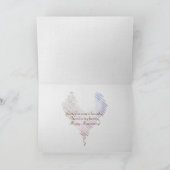 Carte Anniversaire de coeurs de plage d'océan (Intérieur)