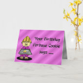 Carte Anniversaire de Cookeez de fortune (Fleur jaune)
