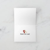 Carte Anniversaire de coq drôle (Intérieur)