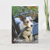 Carte Anniversaire de corgi (Devant)