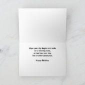 Carte Anniversaire de Cornhole dans le mot descriptif Nu (Intérieur)