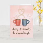Carte Anniversaire de Couple Café le mélange parfait (Fleur jaune)