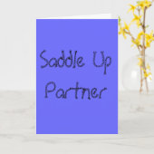 Carte Anniversaire de Cowboy (Fleur jaune)