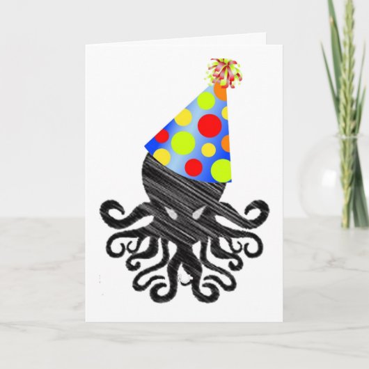 Carte Anniversaire de Cthulhu (Devant)