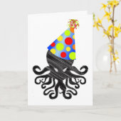 Carte Anniversaire de Cthulhu (Fleur jaune)