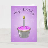 Carte Anniversaire de Cupcake (Devant)
