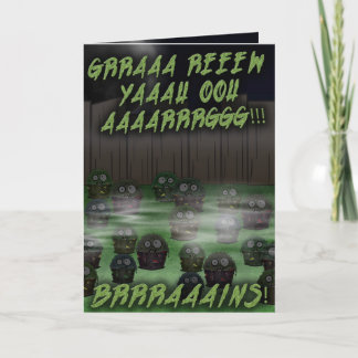 Carte Anniversaire de Cupcake Zombie #4