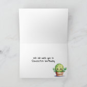 Carte Anniversaire de Cute Cactus (Intérieur)
