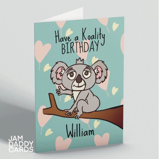 Carte Anniversaire de Cute Koala
