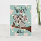 Carte Anniversaire de Cute Koala (Devant)