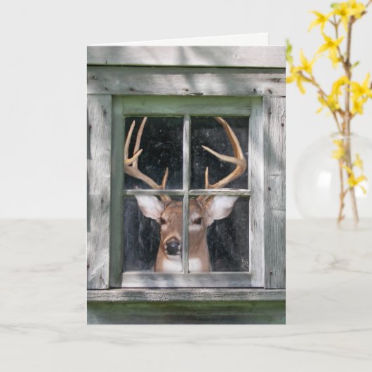 Carte Anniversaire de Deer Hunter (Fleur jaune)