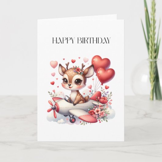 Carte Anniversaire de Deer Pilot (Devant)