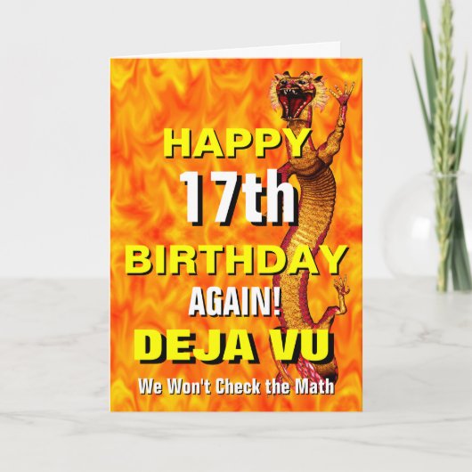 Carte Anniversaire de Deja Vu (Devant)