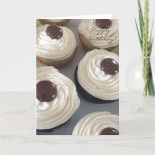 Carte Anniversaire de délicieux cupcakes