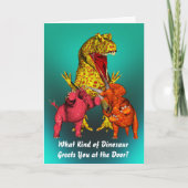 Carte Anniversaire de Dinosaur (Devant)