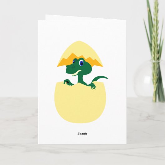 Carte Anniversaire de Dinosaur (Dos)