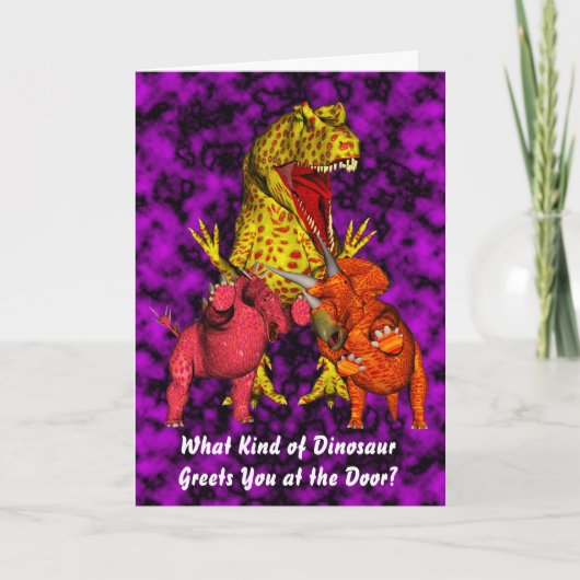 Carte Anniversaire de Dinosaur (Devant)