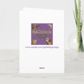 Carte Anniversaire de disco de golden retriever (Dos)