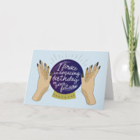 Anniversaire de diseur de bonne aventure de boule