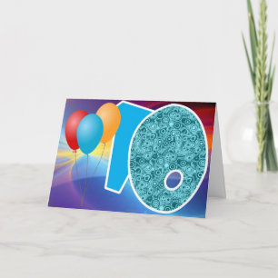 Carte Anniversaire de Dix ans