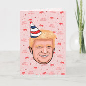 CARTE ANNIVERSAIRE DE DONALD TRUMP (Devant)
