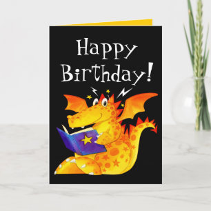 Carte Anniversaire de dragon mignon drôle du bébé de