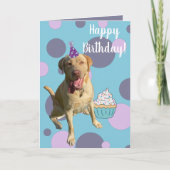 Carte Anniversaire de Dudley Labrador (Devant)