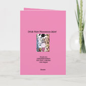 Carte Anniversaire de enfant au lait (Dos)