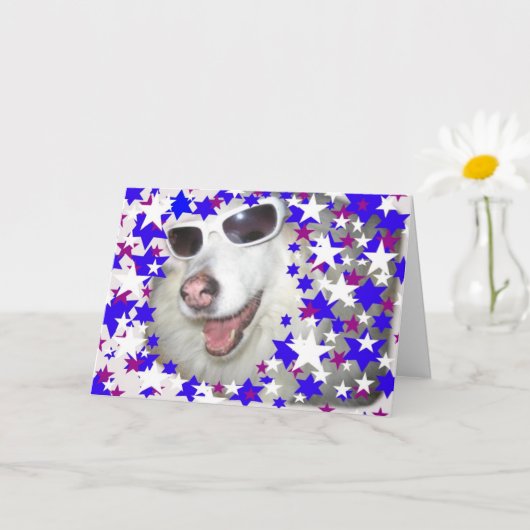 Carte Anniversaire de enfant cool Chien - Étoiles (Petite plante)