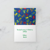 Carte Anniversaire de enfant de grenouilles arborescente (Intérieur)