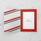 Carte anniversaire de enfant de nom et de photo gris et  (Intérieur)