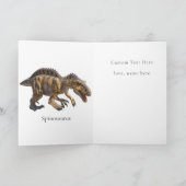 Carte Anniversaire de enfant Dinosaur (Intérieur)