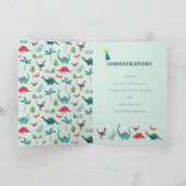 Carte anniversaire de enfant Dinosaur (Intérieur)
