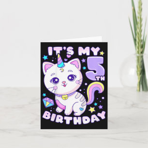 Carte Anniversaire de enfant fille 5 ans